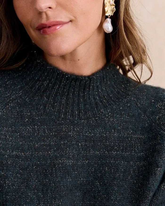 Polin Et Moi Sweater Knitted Belinda Green Forest Women Cardigans And Sweaters Polin Et Moi Sweater Knitted Belinda Green Forest Women Cardigans And Sweaters