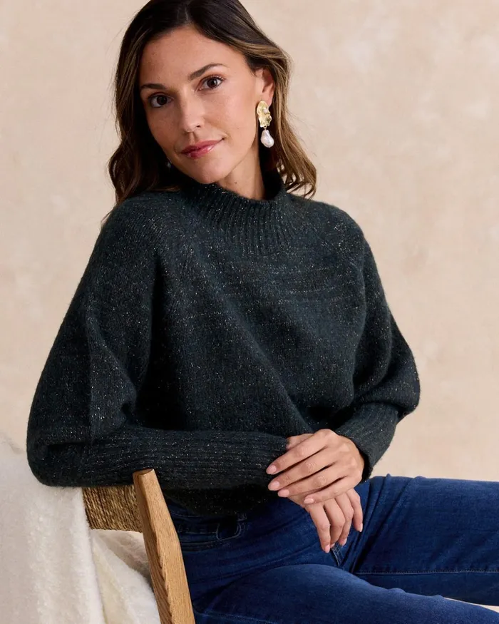 Polin Et Moi Sweater Knitted Belinda Green Forest Women Cardigans And Sweaters Polin Et Moi Sweater Knitted Belinda Green Forest Women Cardigans And Sweaters