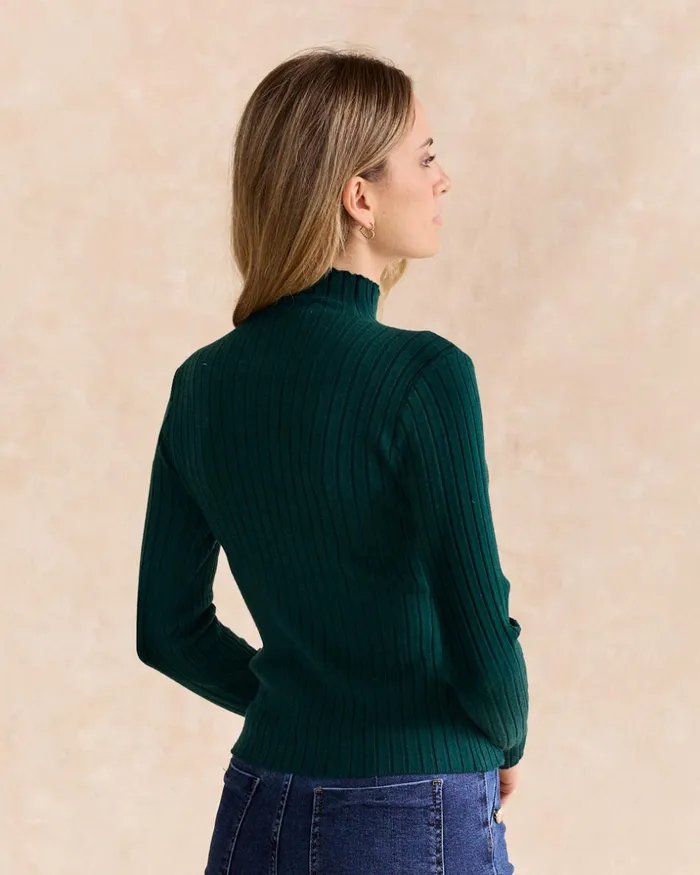 Polin Et Moi Sweater Knitted Renata Green Forest Women Cardigans And Sweaters Polin Et Moi Sweater Knitted Renata Green Forest Women Cardigans And Sweaters