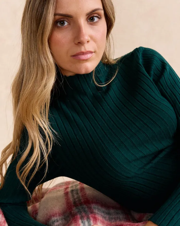 Polin Et Moi Sweater Knitted Renata Green Forest Women Cardigans And Sweaters Polin Et Moi Sweater Knitted Renata Green Forest Women Cardigans And Sweaters