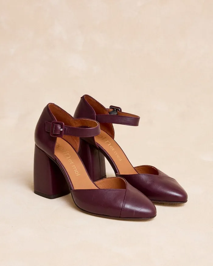 Polin Et Moi Trucela Heel Shoe Bordeaux Women Heels