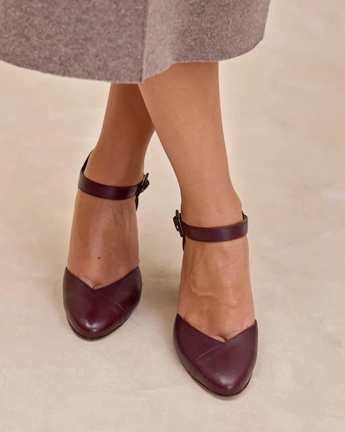 Polin Et Moi Trucela Heel Shoe Bordeaux Women Heels Polin Et Moi Trucela Heel Shoe Bordeaux Women Heels