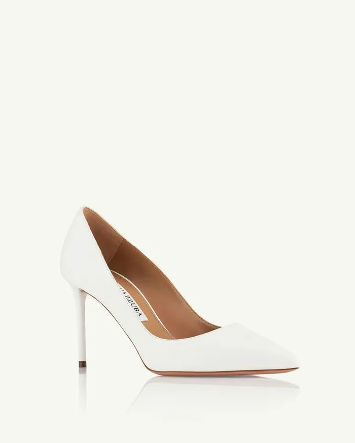 Purist Pump 85 White Women Aquazzura Bridal