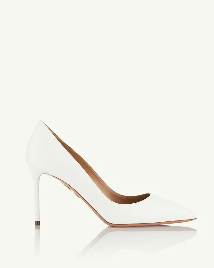 Purist Pump 85 White Women Aquazzura Bridal Purist Pump 85 White Women Aquazzura Bridal