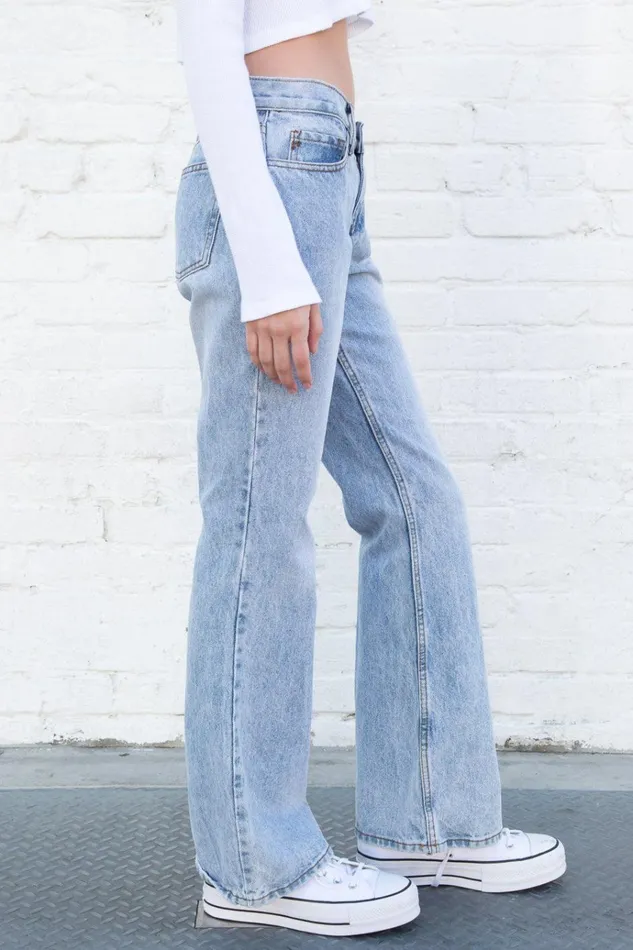 Quinn Jeans Light Denim Women Brandy Melville Bottoms