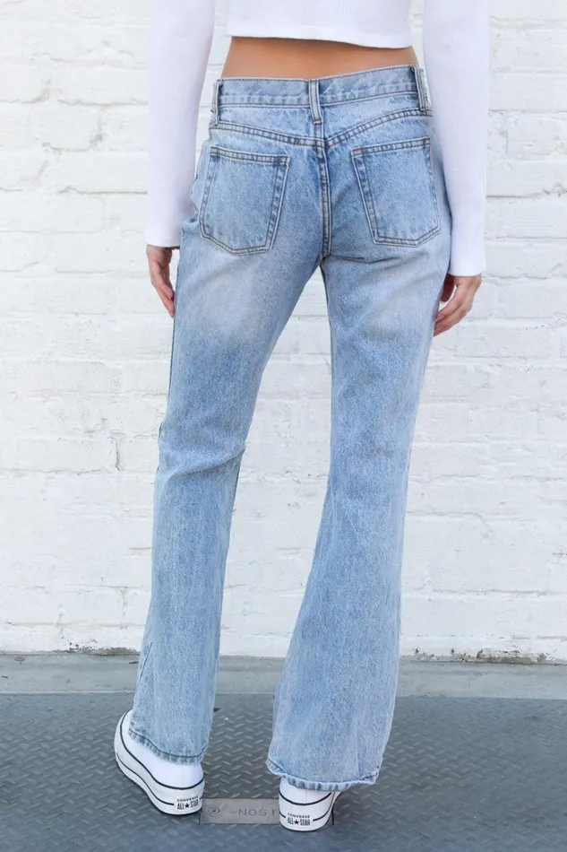 Quinn Jeans Light Denim Women Brandy Melville Bottoms