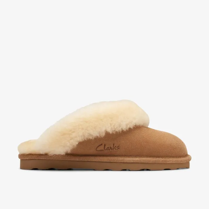 Radeah Star Tan Women Clarks Slippers