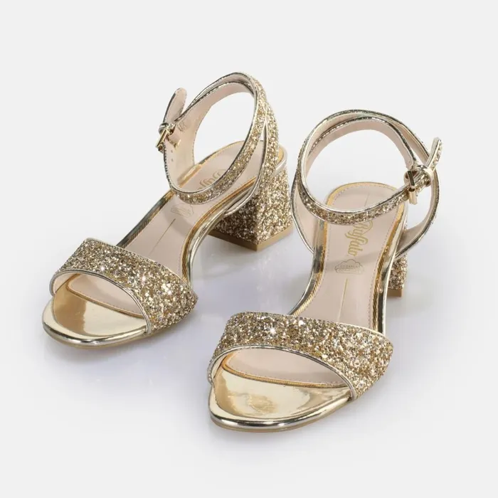 Rainelle Gold Buffalo Heels Rainelle Gold Buffalo Heels