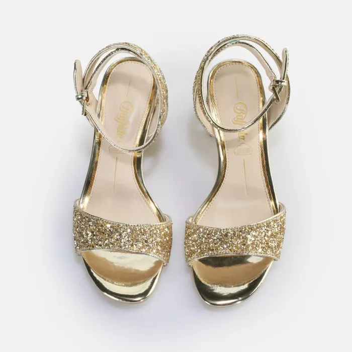 Rainelle Gold Buffalo Heels Rainelle Gold Buffalo Heels