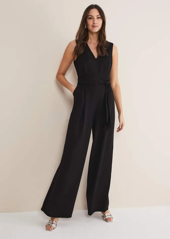 Reina Jumpsuit Black Women Phase Eight Dresses
