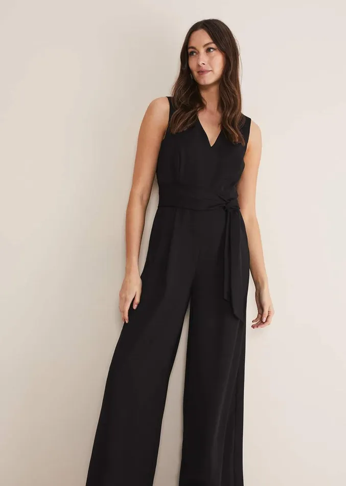 Reina Jumpsuit Black Women Phase Eight Dresses