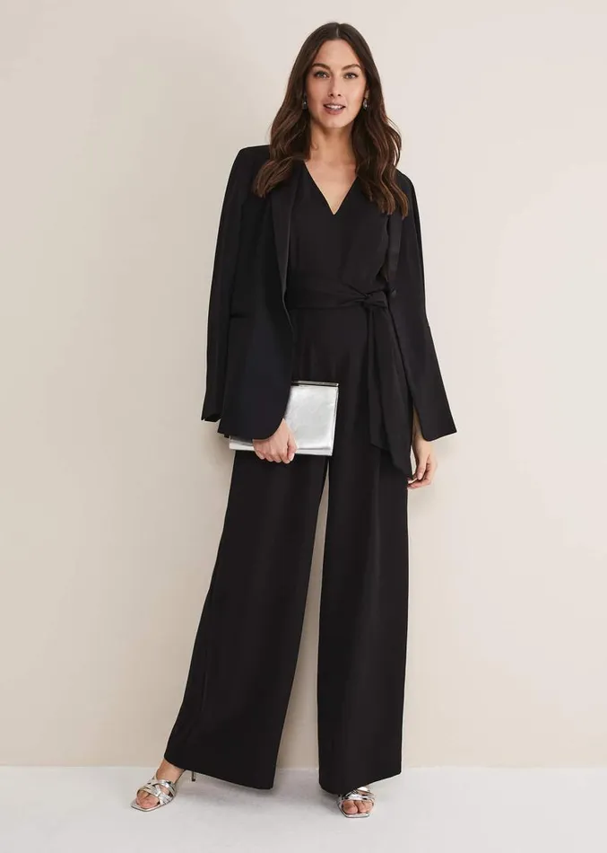 Reina Jumpsuit Black Women Phase Eight Dresses
