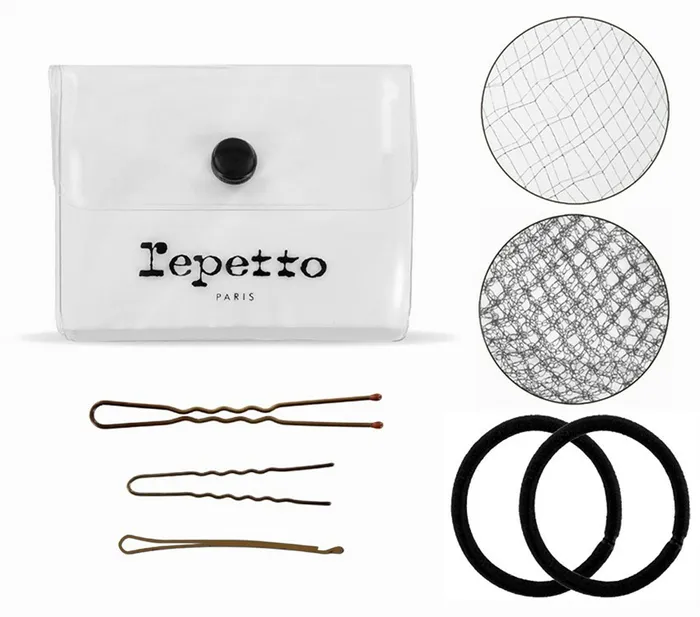 Repetto Womens Accessories Black Hair Kit For Dance Bun Black Gift 4 You