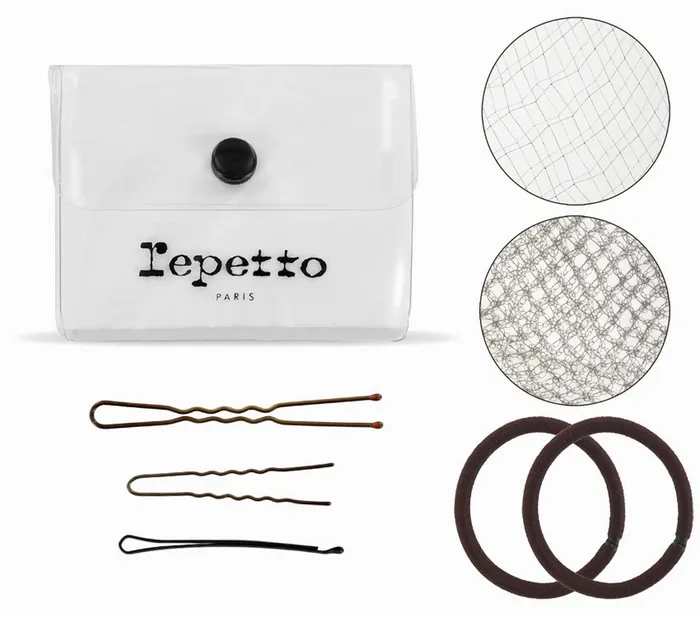 Repetto Womens Accessories Brown Hair Kit For Dance Bun Chestnut Brown Near Me