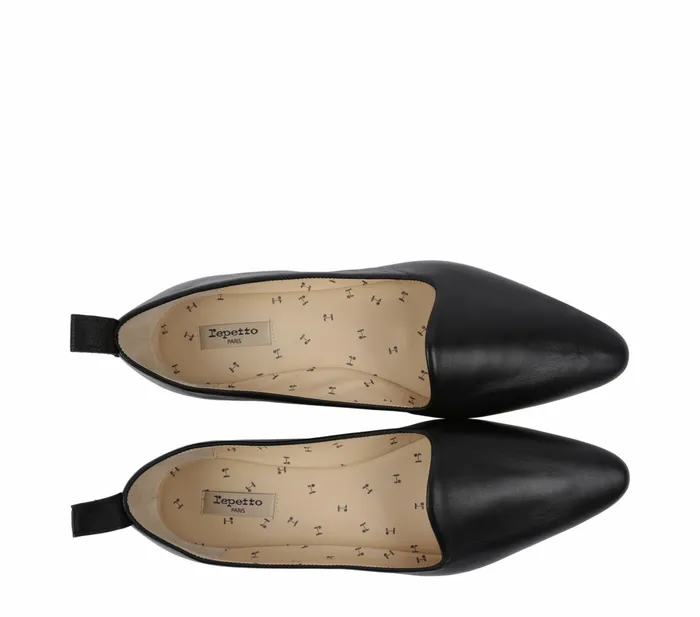 Repetto Womens Loafers Neve Slippers Black Gift for Friend