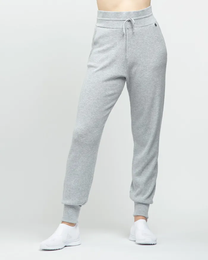 Repetto Womens Pants and Jumpsuits Straight Knitted Pants Textured Light Grey On Sale