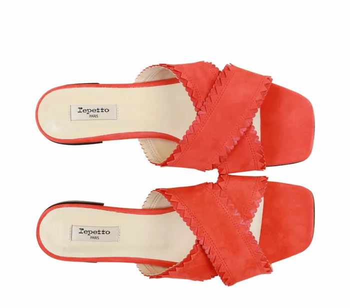 Repetto Womens Sandals Poline Sandals Hibiscus Red Gift 4 You