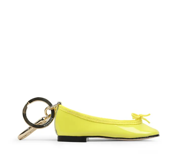 Repetto Womens Small Leather Goods Cendrillon Keychain Yellow Poussin Gift for Friend