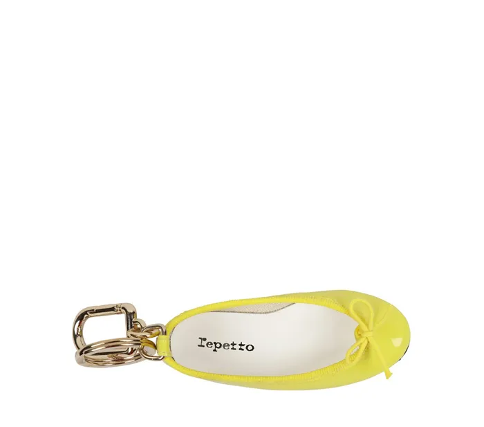 Repetto Womens Small Leather Goods Cendrillon Keychain Yellow Poussin Gift for Friend