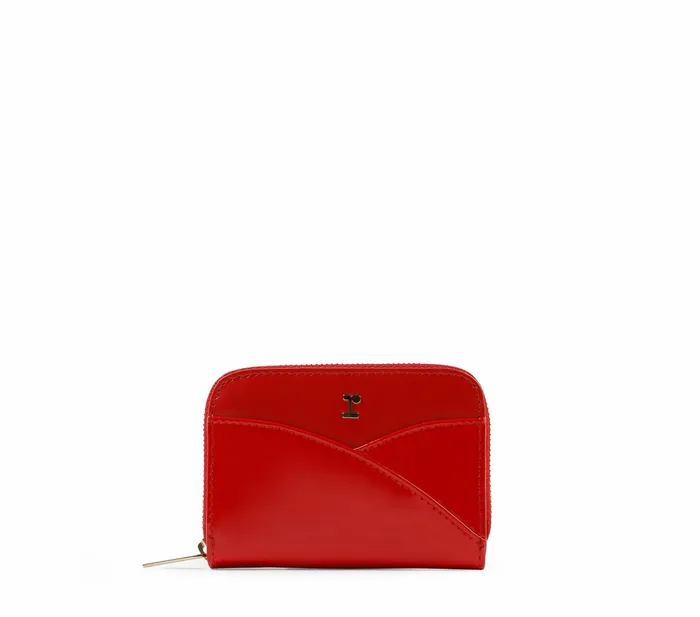 Repetto Womens Small Leather Goods Purse Flammy Red For Sale