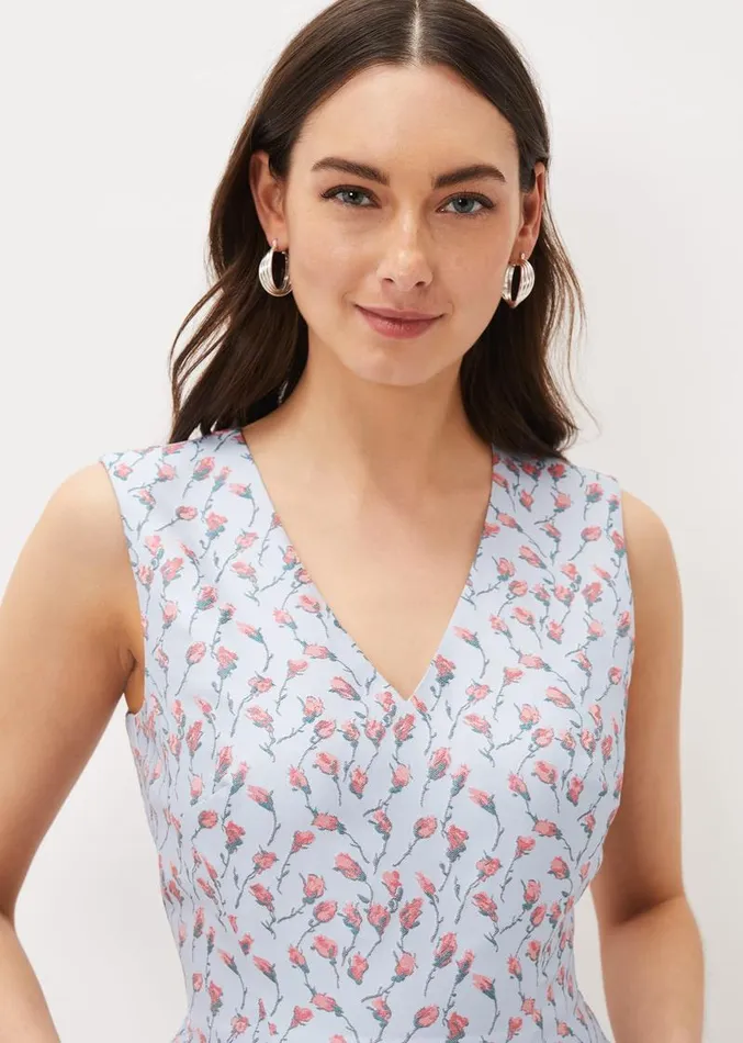 Rosebud Jacquard Fit And Flare Dress Arctic Bluepink Women Phase Eight Dresses Rosebud Jacquard Fit And Flare Dress Arctic Bluepink Women Phase Eight Dresses