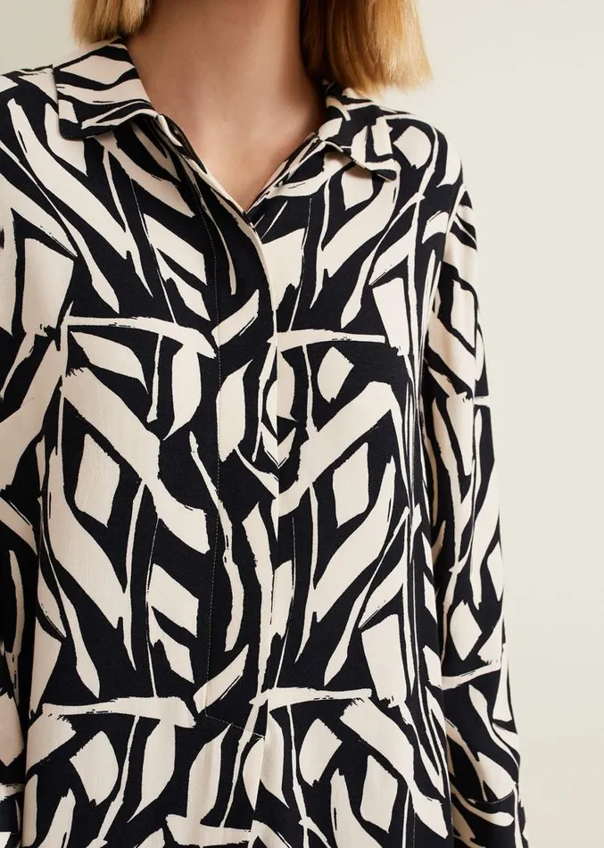Ruby Geo Tunic Dress Black Multi Women Phase Eight Dresses