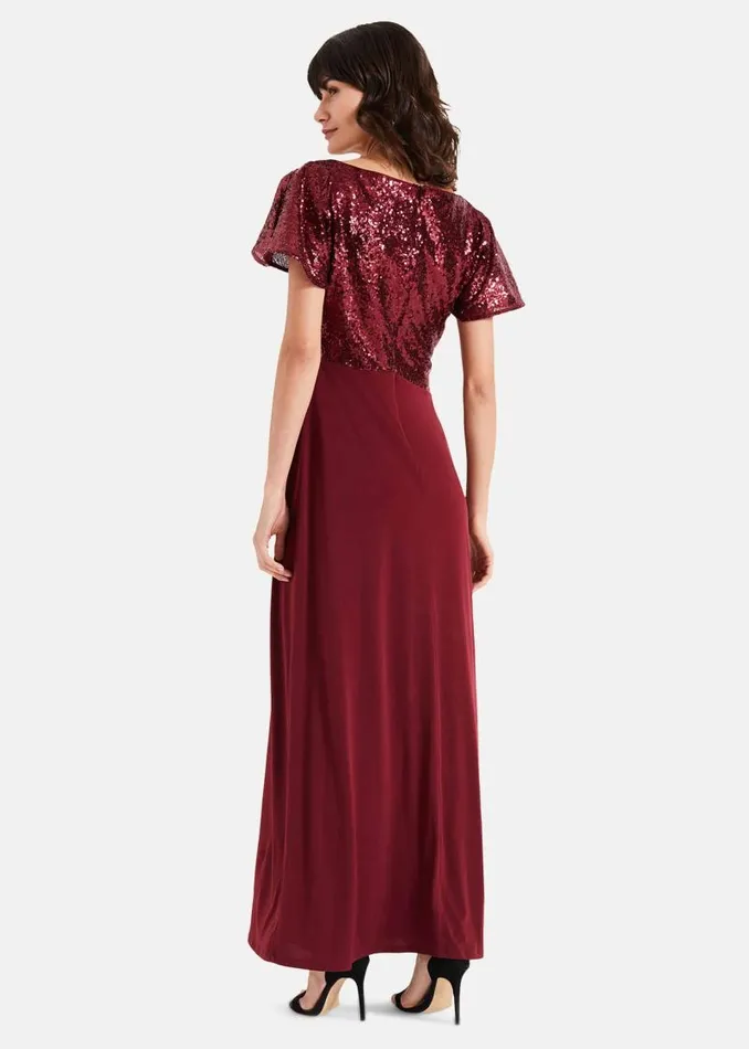 Rumi Knot Front Maxi Dress Lipstick Women Phase Eight Dresses