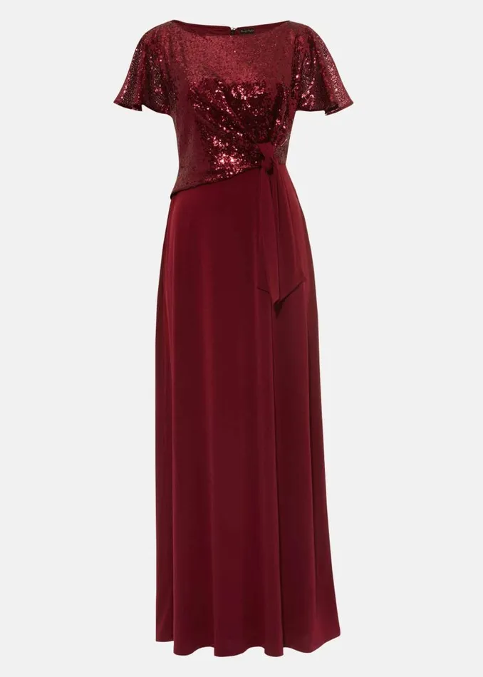 Rumi Knot Front Maxi Dress Lipstick Women Phase Eight Dresses