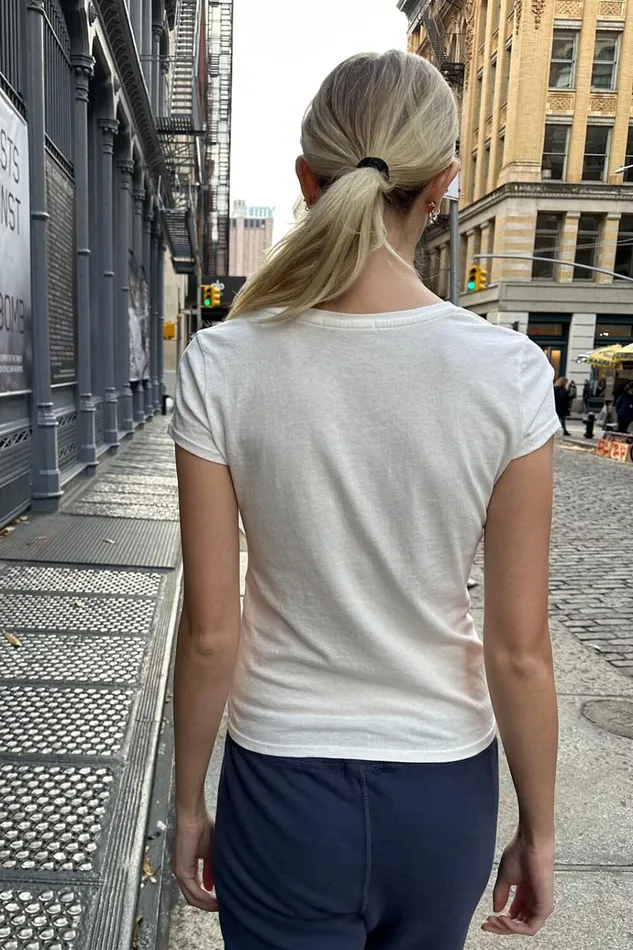 Safiya Top Natural White Women Brandy Melville Tops
