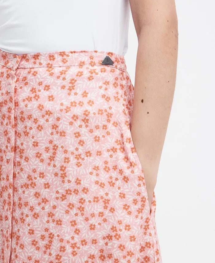 Sandgate Floral Midi Skirt Classic Multi Women Barbour Dresses and Skirts