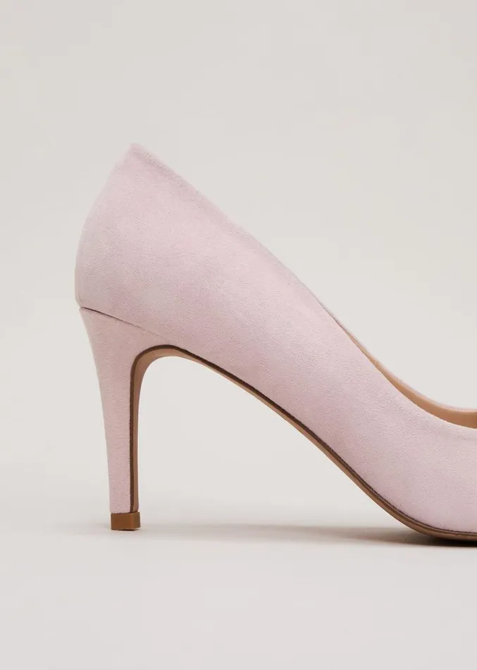 Satin Twist Peeptoe Shoes Pale Pink Women Phase Eight Occasion Shoes