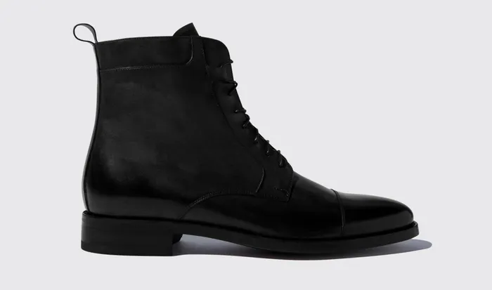 Scarosso Boots Men Tot Nero Black Calf
