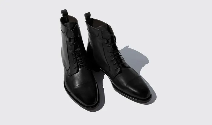 Scarosso Boots Men Tot Nero Black Calf