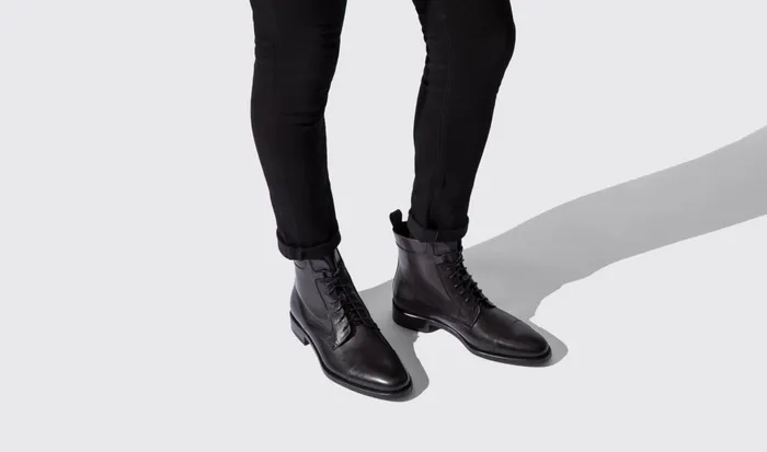 Scarosso Boots Men Tot Nero Black Calf