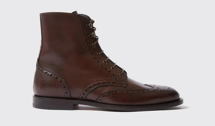 Scarosso Boots Women Stefania Marrone Dark Brown 8211 Calf