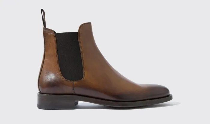 Scarosso Chelsea Boots Men Enzo Castagno Chestnut Calf