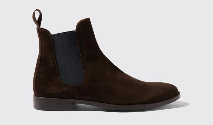 Scarosso Chelsea Boots Men Giacomo Brown Brown Suede 8211 Jetsetter Edition