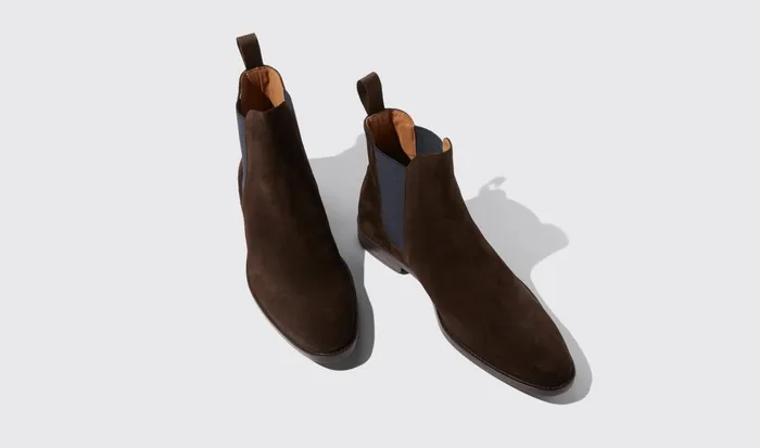 Scarosso Chelsea Boots Men Giacomo Brown Brown Suede 8211 Jetsetter Edition