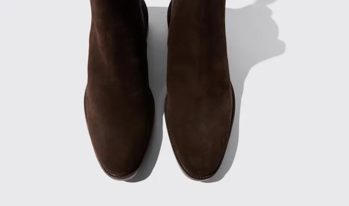 Scarosso Chelsea Boots Men Giacomo Brown Brown Suede 8211 Jetsetter Edition