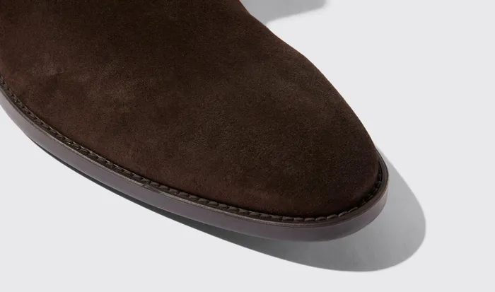 Scarosso Chelsea Boots Men Giacomo Brown Brown Suede 8211 Jetsetter Edition