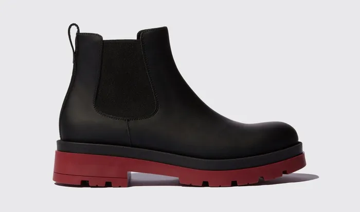 Scarosso Chelsea Boots Men Justin Red Edit Red 8211 Calf
