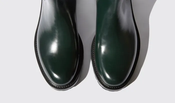 Scarosso Chelsea Boots Men Wooster Hunter Green 8211 Brushed Calf