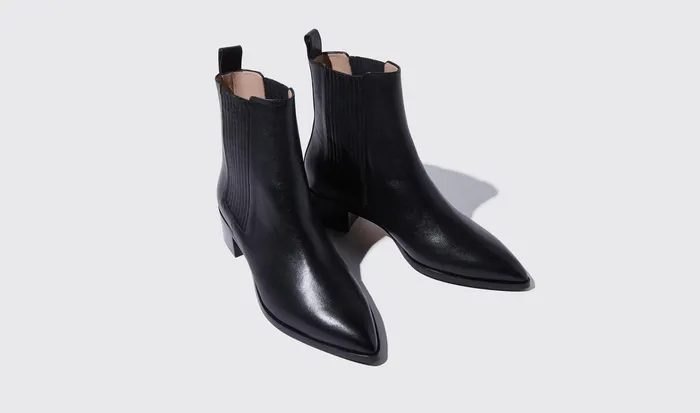 Scarosso Chelsea Boots Women Olivia Nera Black 8211 Calf