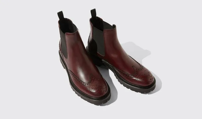 Scarosso Chelsea Boots Women Poppy Burgundy Burgundy 8211 Calf