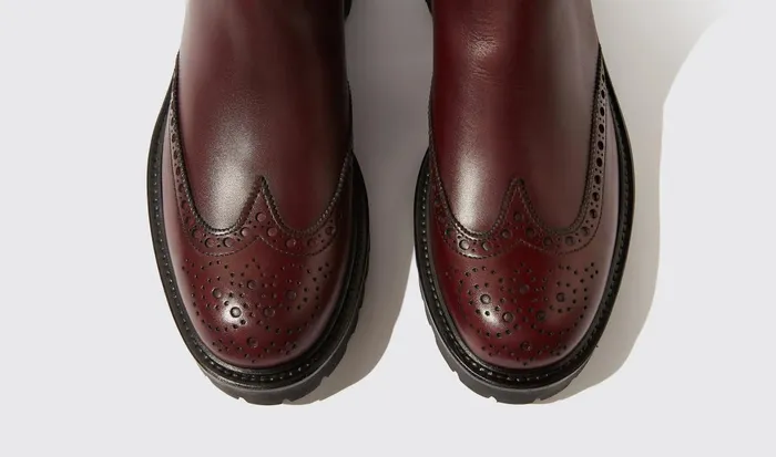 Scarosso Chelsea Boots Women Poppy Burgundy Burgundy 8211 Calf