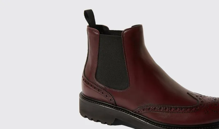Scarosso Chelsea Boots Women Poppy Burgundy Burgundy 8211 Calf