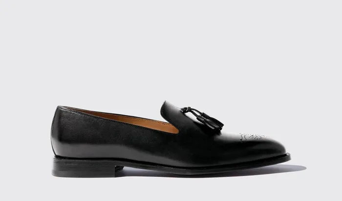 Scarosso Loafers Men Rolando Nero Black Calf