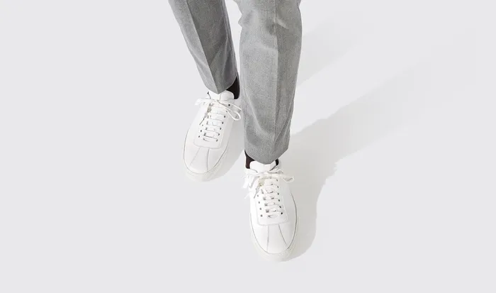 Scarosso Sneakers Men Andy White White 8211 Calf