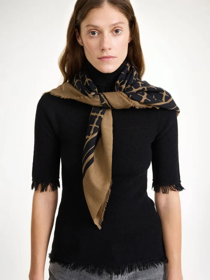 Scarves Women By Malene Birger Cornelis Wool Scarf Light Brown