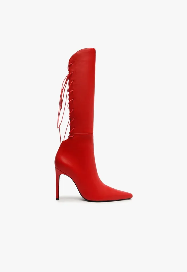 Schutz Shoes Boots Women Gwen Boot Flame Scarlet